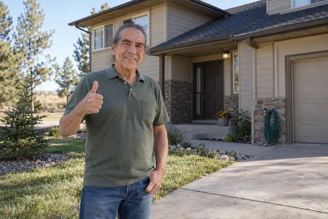 Person giving a thumbs up